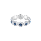 Angelic Ring, Teal, Rhodium plated