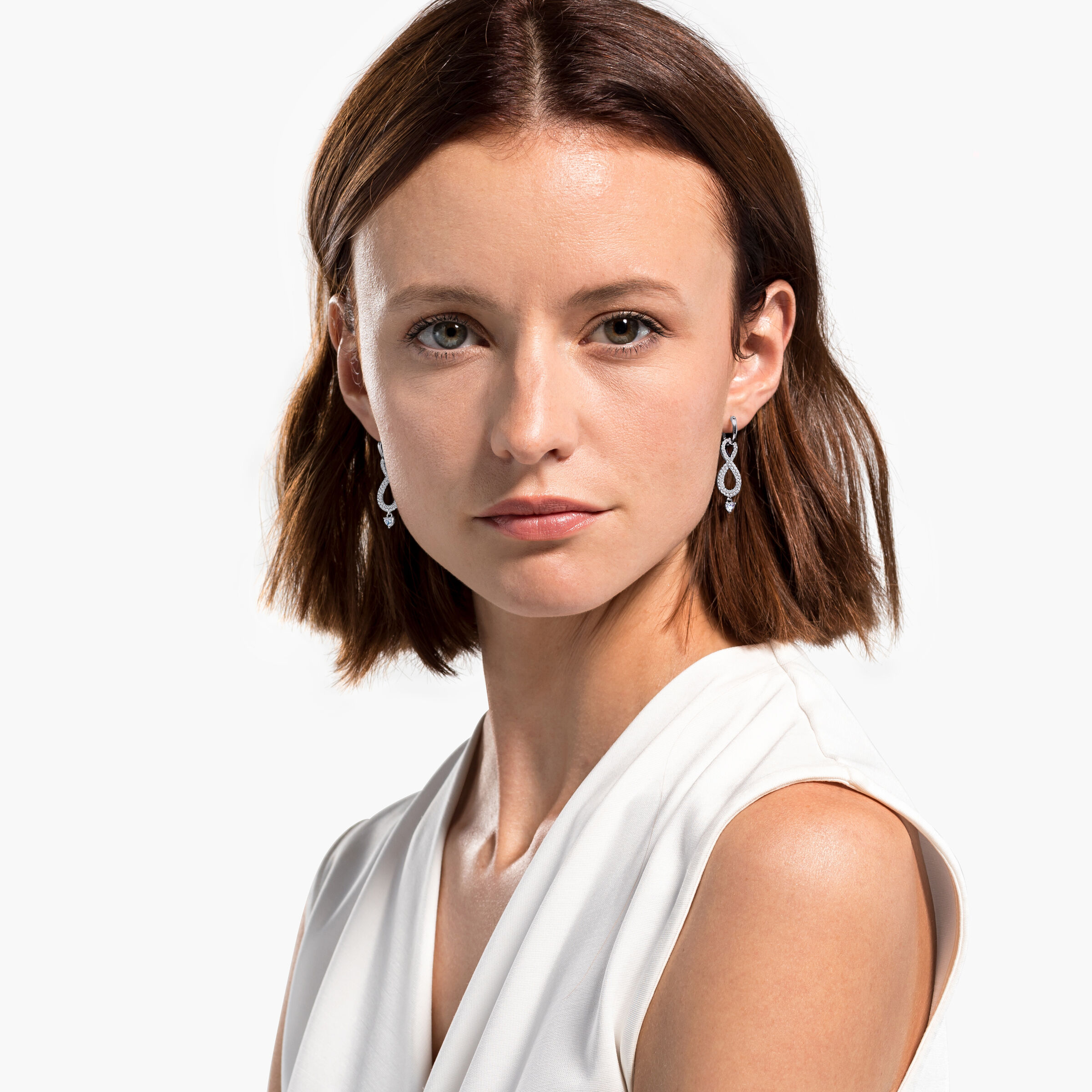 Swarovski infinity earrings on sale