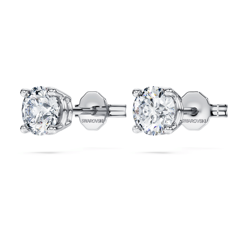 swarovski eternity stud earrings  laboratory grown diamonds 1 ct tw  18k white gold