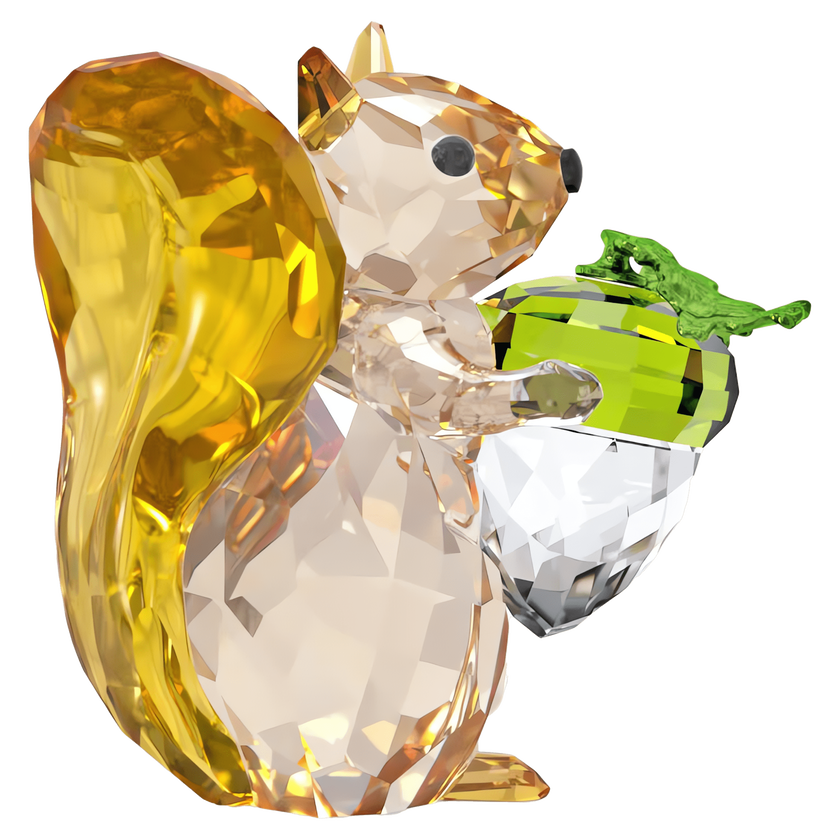 swarovski idyllia squirrel and acorn