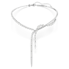 swarovski mesmera y necklace  mixed cuts  white  rhodium plated