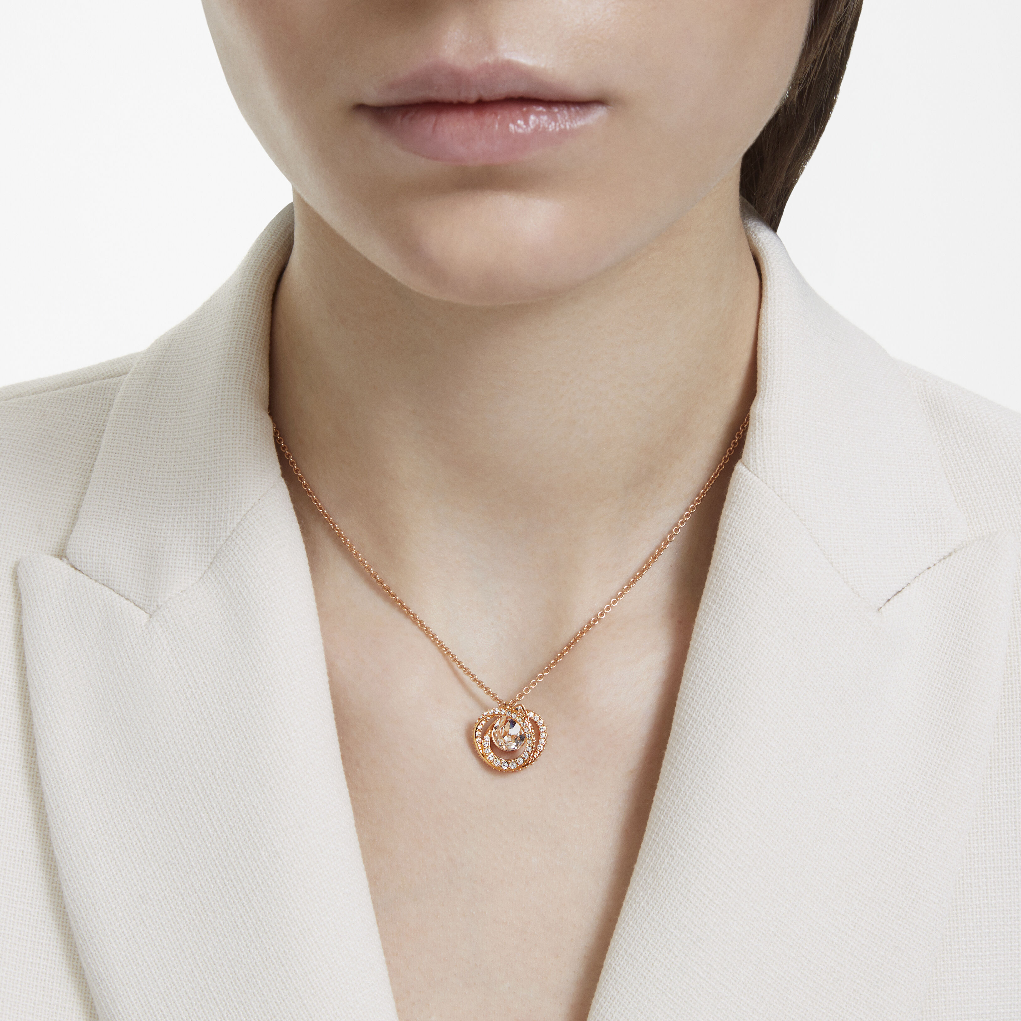 Swarovski gold pendant 2024 necklace