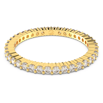 swarovski matrix vittore ring  round cut  white  gold tone finish