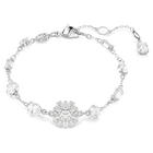 swarovski idyllia bracelet mixed cuts snowflake white rhodium plated