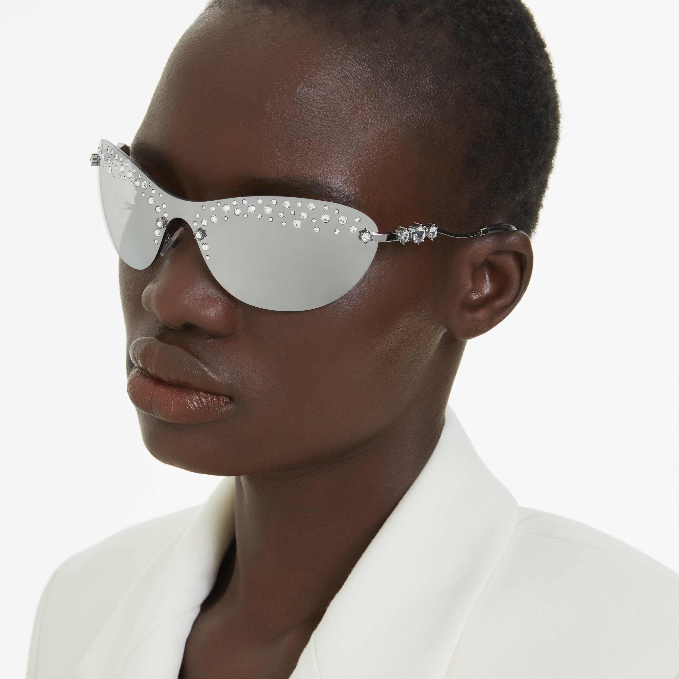 Buy Swarovski Sunglasses Mask Silver tone