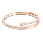 swarovski fresh bangle white rose gold plataed