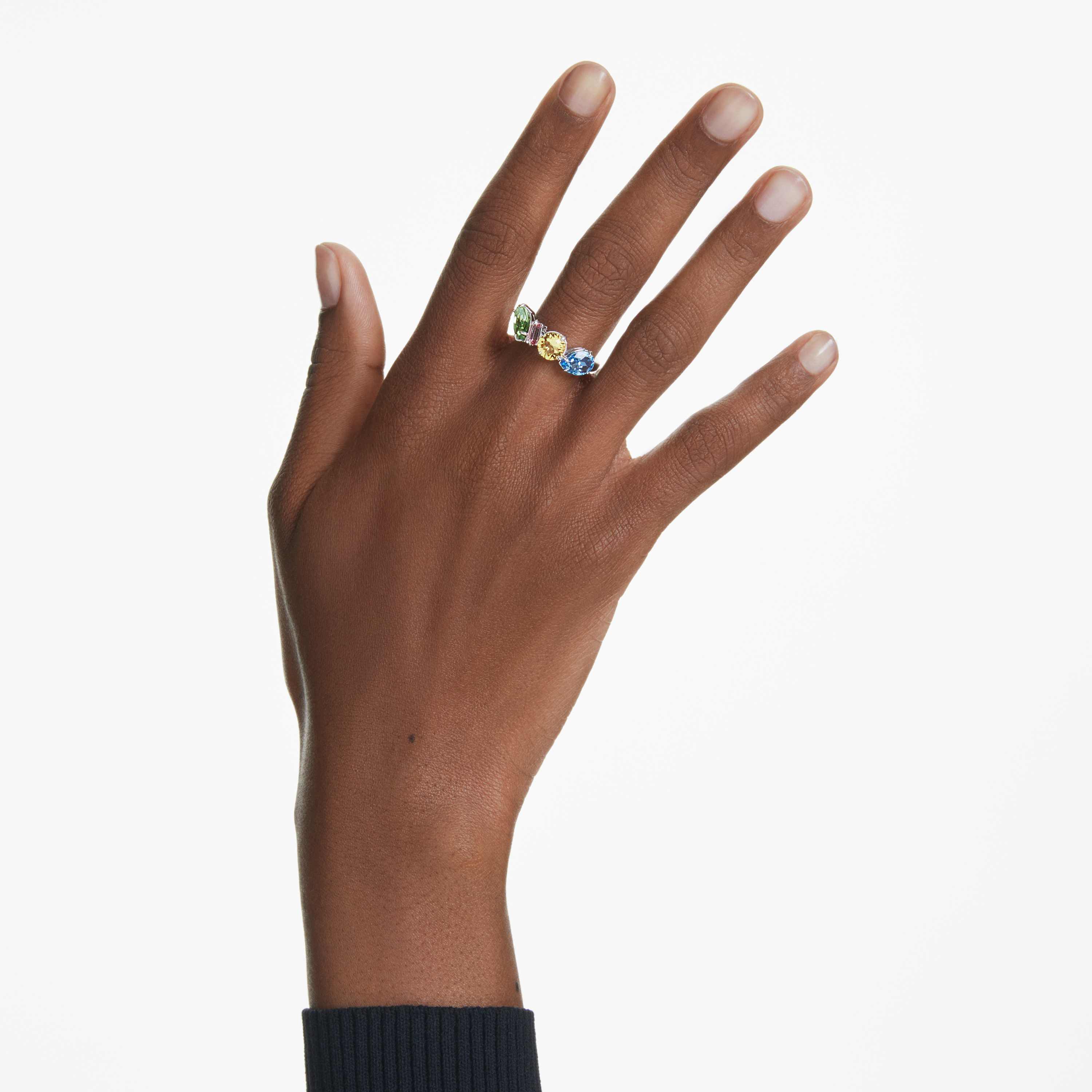 Buy Swarovski Gema cocktail ring, Mixed cuts, Multicolored