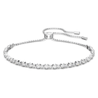 swarovski matrix tennis bracelet round cut white rhodium plated