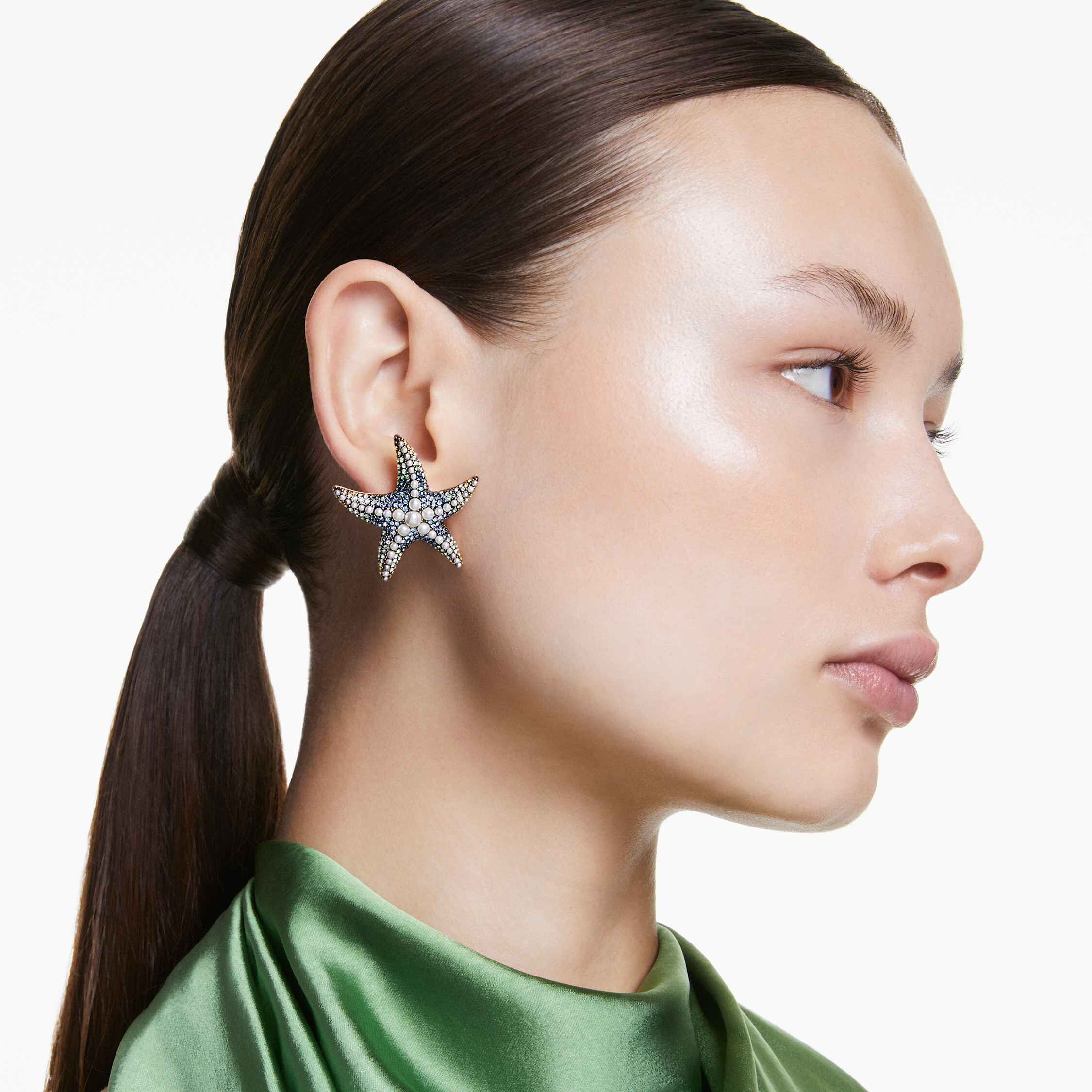 SWAROVSKI　Mustique Sea Life Fish ピアス Atelier Swarovski Drop Earrings TURTLE – Pink House