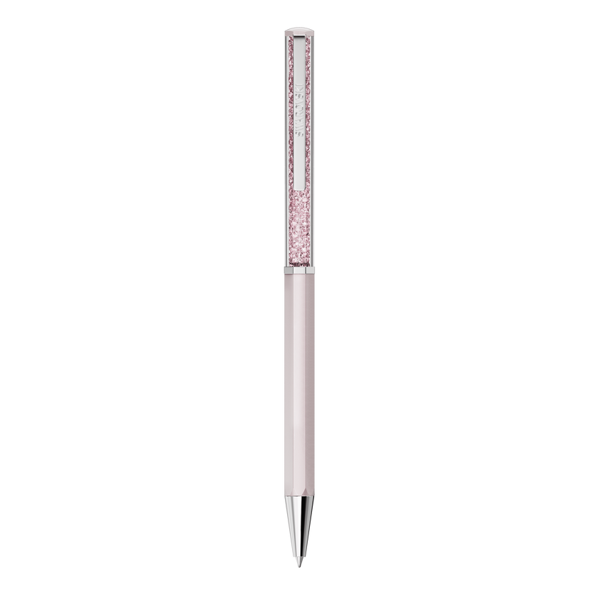 swarovski crystalline ballpoint pen  pink lacquered  chrome plated