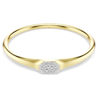 swarovski dextera bangle round cut white gold tone plated