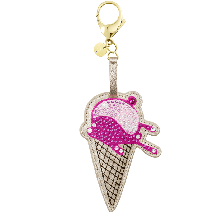 No Regrets Ice Cream Bag Charm, Multi-colored, Mixed plating