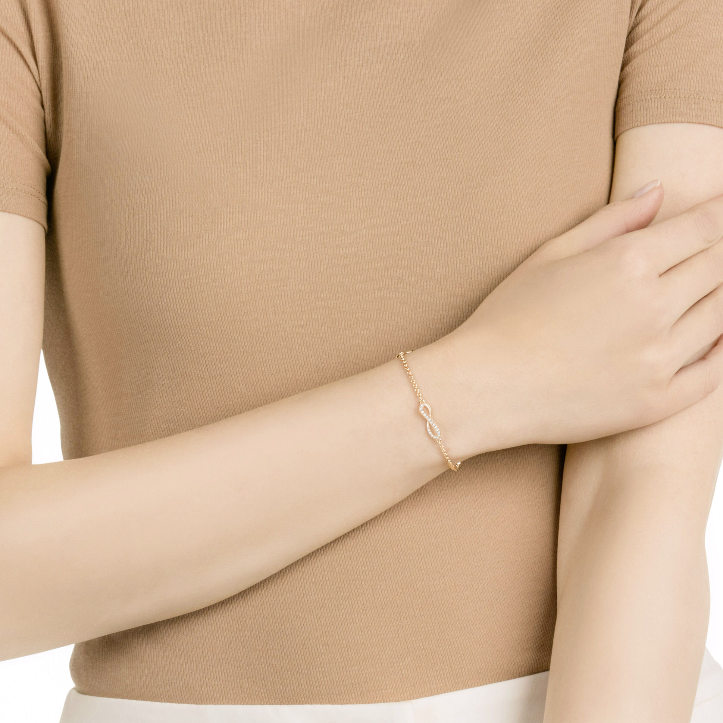 Swarovski remix bracelet rose hot sale gold