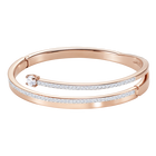 Fresh Bangle, White, Rose Gold Plataed