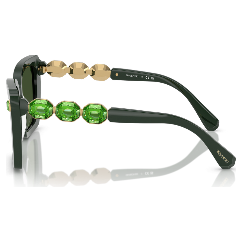 swarovski sunglasses  square shape  sk6032  green