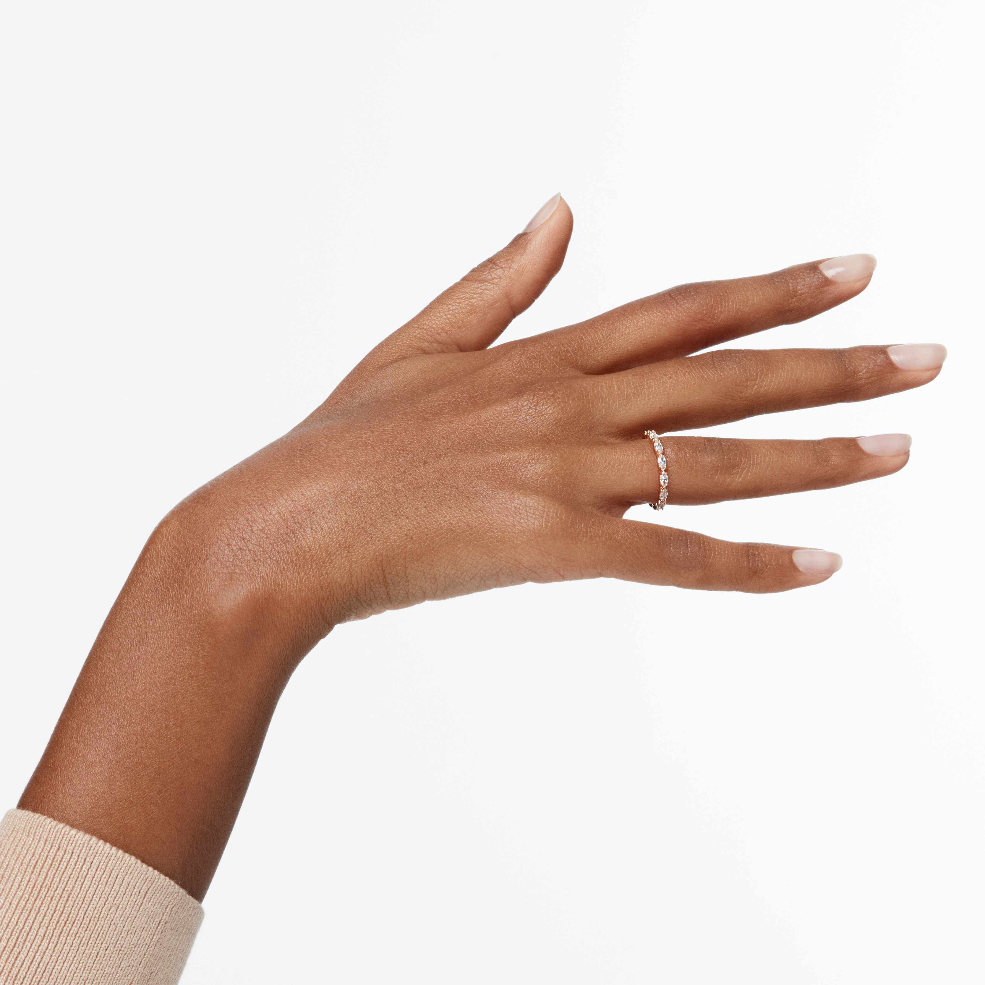 Buy Swarovski Matrix Vittore ring, Marquise cut, White, Rose Buy Swarovski Matrix Vittore ring, Marquise cut, White, Rose