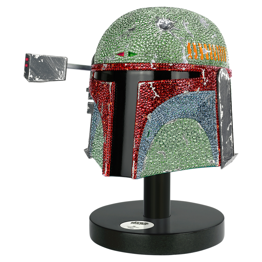 swarovski star wars   boba fett helmet  limited edition