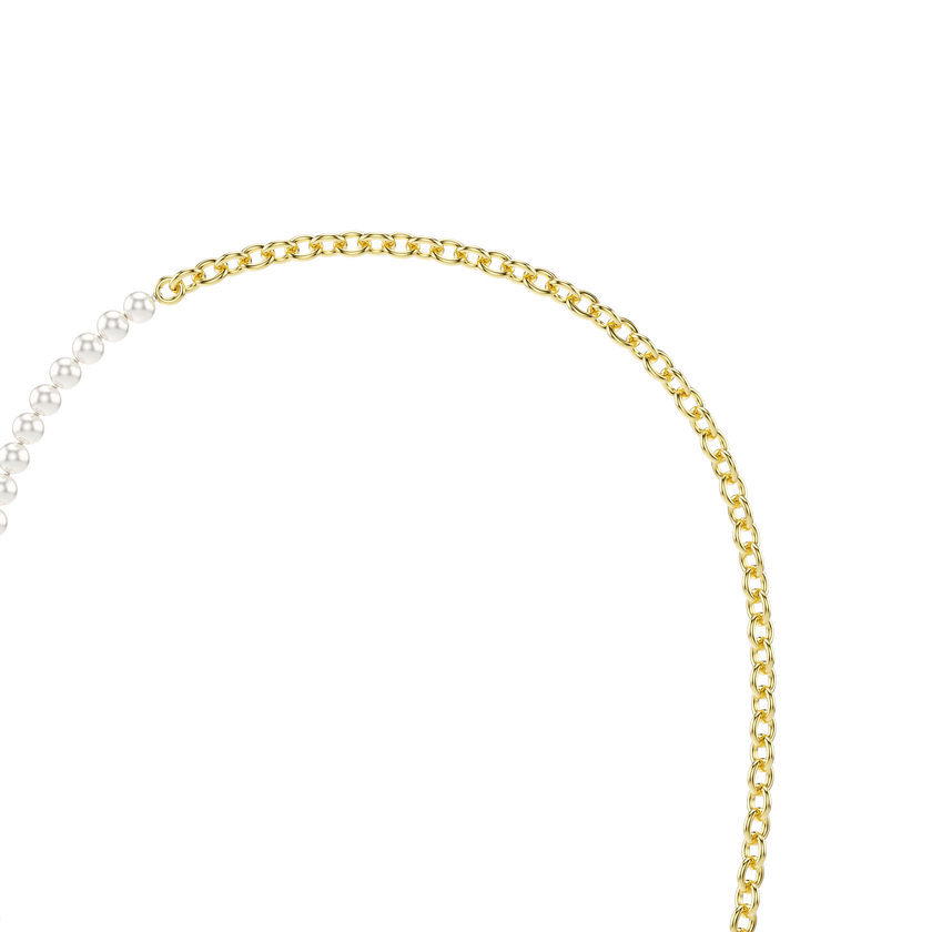 swarovski idyllia necklace  crystal pearl  white  gold tone plated