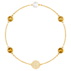 Swarovski Remix Collection Golden Strand, Multi-colored, Gold-tone plated