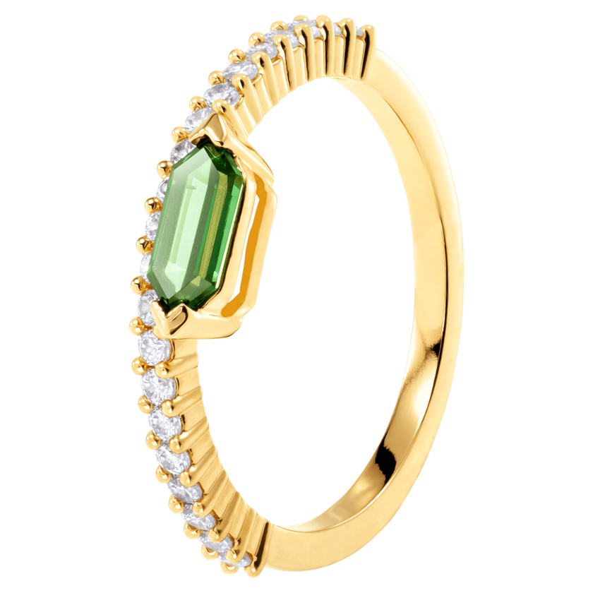 swarovski oz ring  white  gold plating