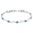 swarovski vintage bracelet blue rhodium plated