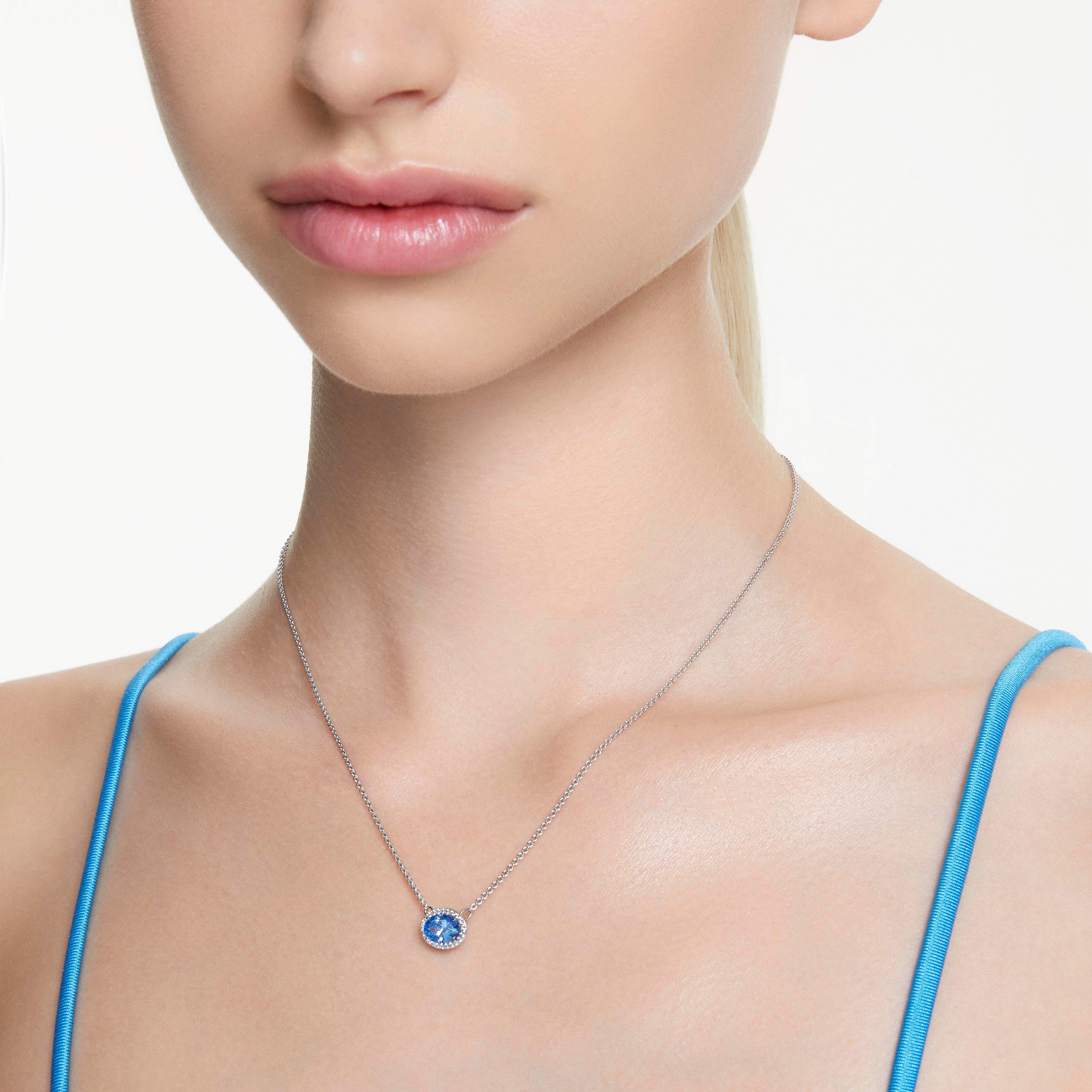 Sapphire necklace swarovski deals