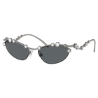 swarovski sunglasses cat eye shape sku001 silver tone