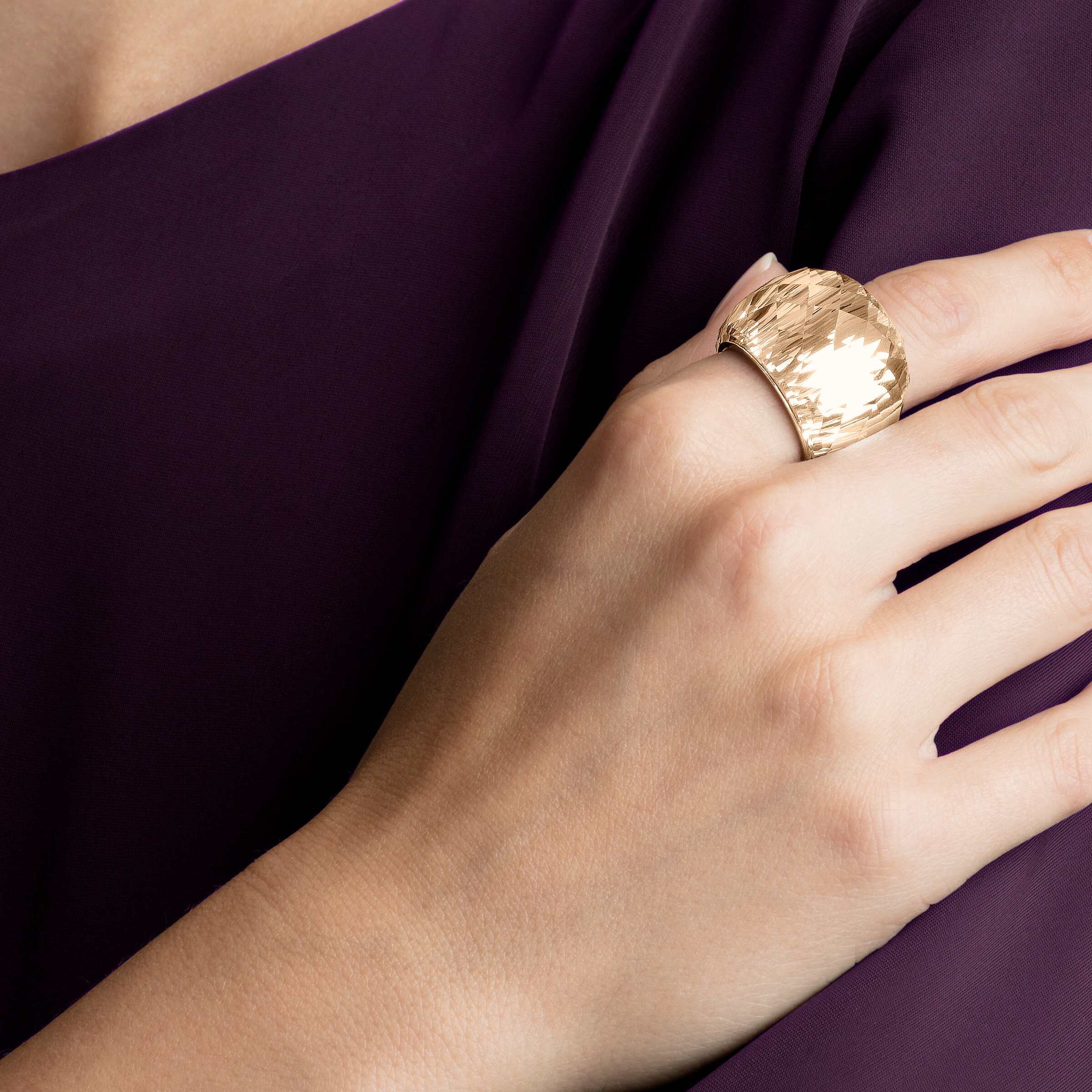 Buy Swarovski Nirvana Ring Pink Rose gold tone PVD
