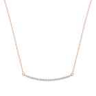 Only Necklace, White, Rose gold plating