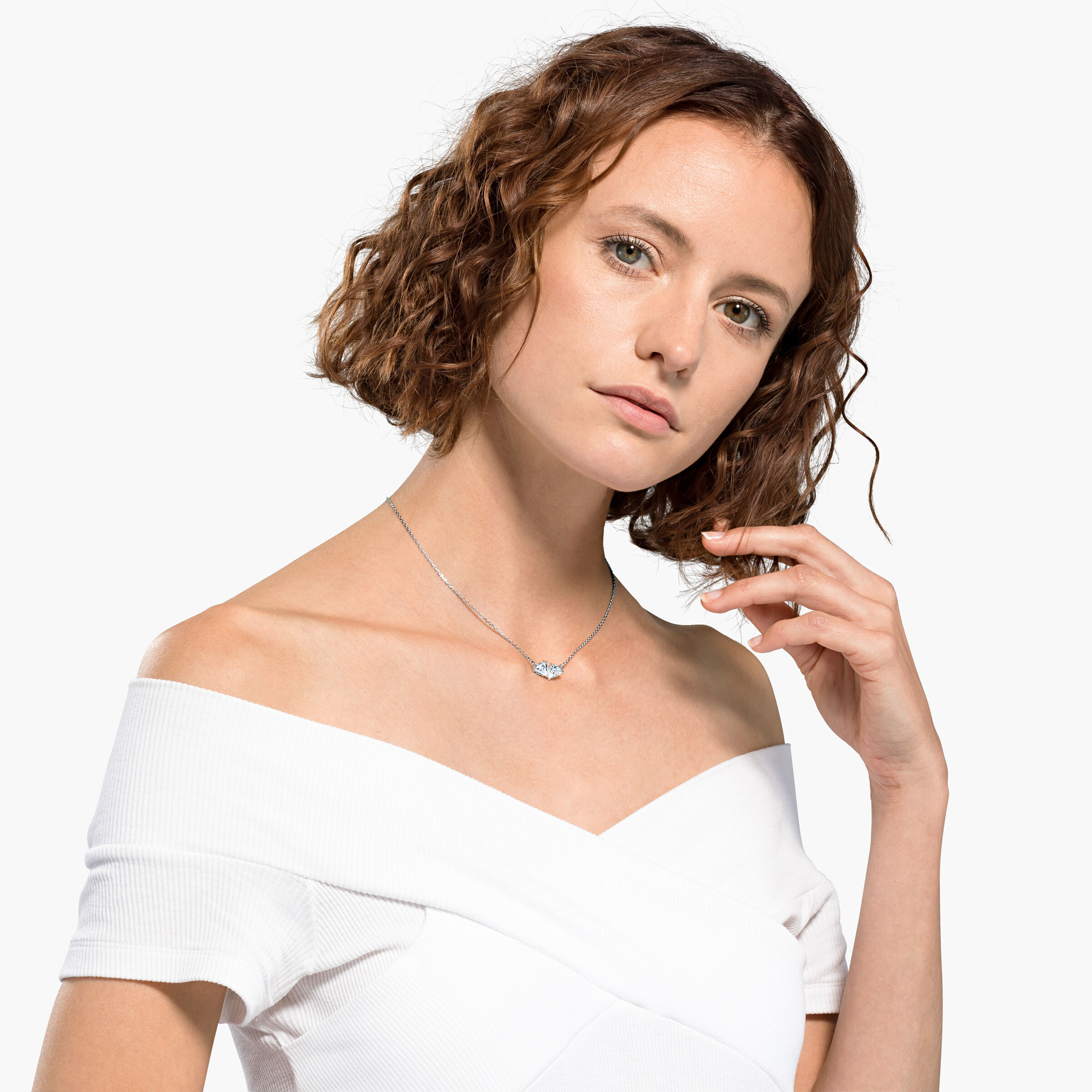 Buy Swarovski Attract Soul Necklace White Rhodium plated