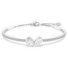 swarovski mesmera bangle mixed cuts white rhodium plated