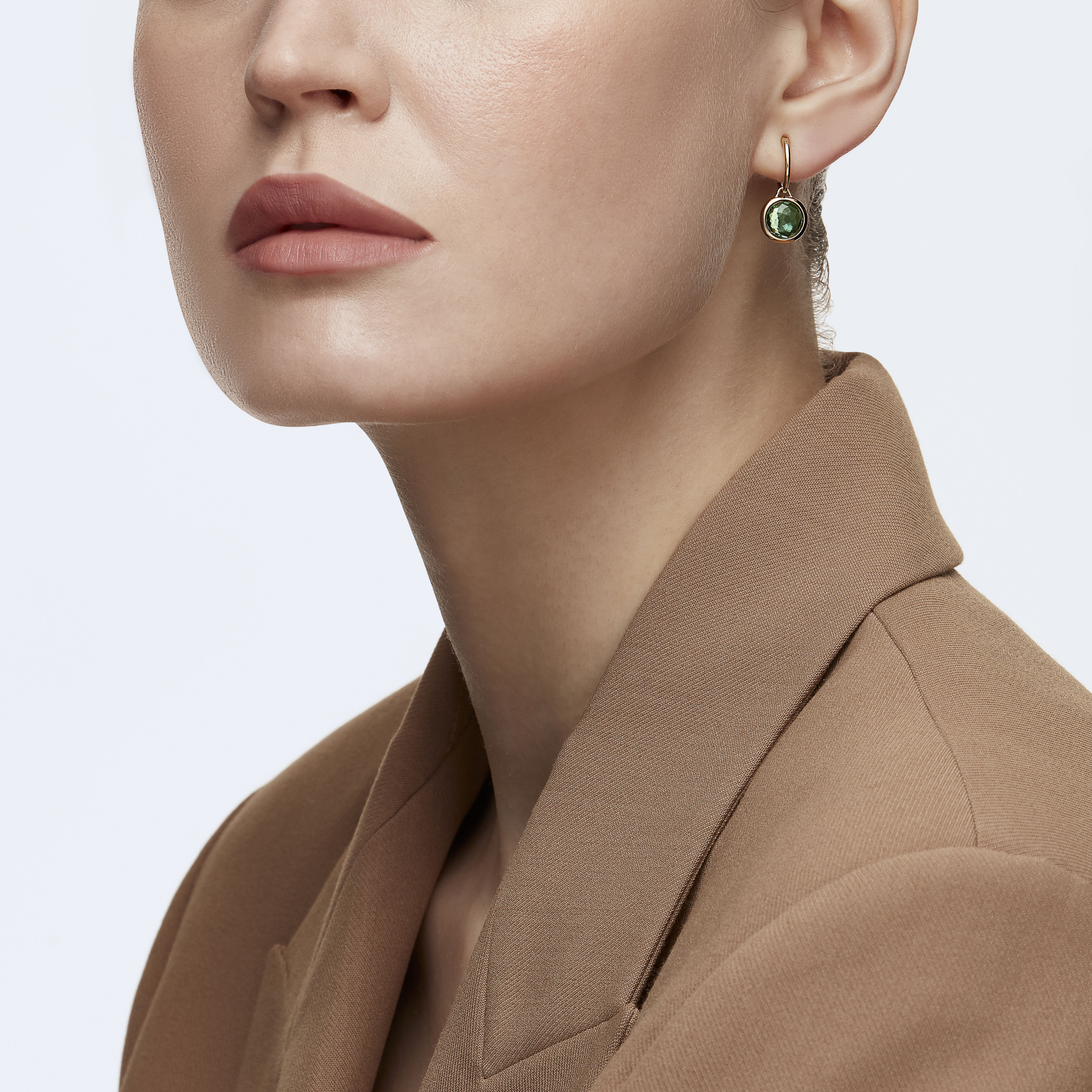 Buy Swarovski Tahlia Mini Hoop Pierced Earrings Green Gold tone