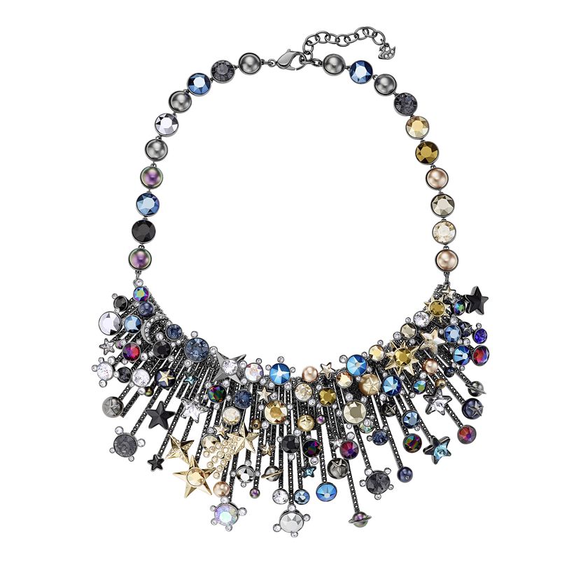 Nocturnal Sky Necklace, Multi-colored, Mixed metal finish