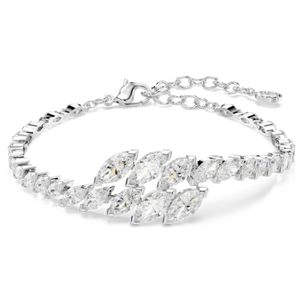 swarovski mesmera bracelet  marquise cut  white  rhodium plated