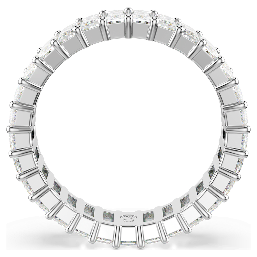 swarovski matrix ring  baguette cut  white  rhodium plated
