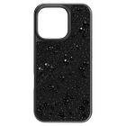 swarovski high smartphone case scattered design iphone 16 pro black