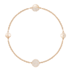 Swarovski Remix Collection, Round Shape, White, Rose Gold Plated