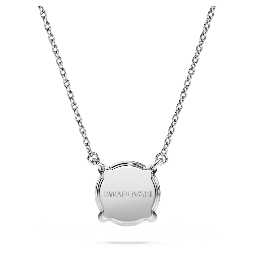 swarovski eternity solitaire pendant  lab grown diamonds 2 ct tw  round shape  18k white gold