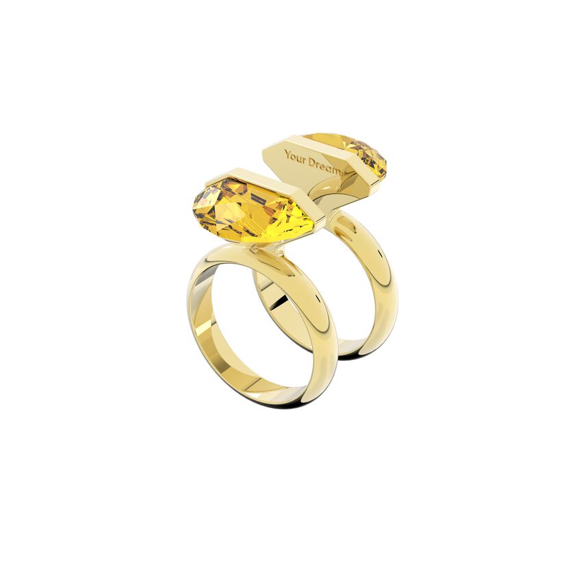 Lucent ring,  Magnetic, Yellow, Gold-tone plated
