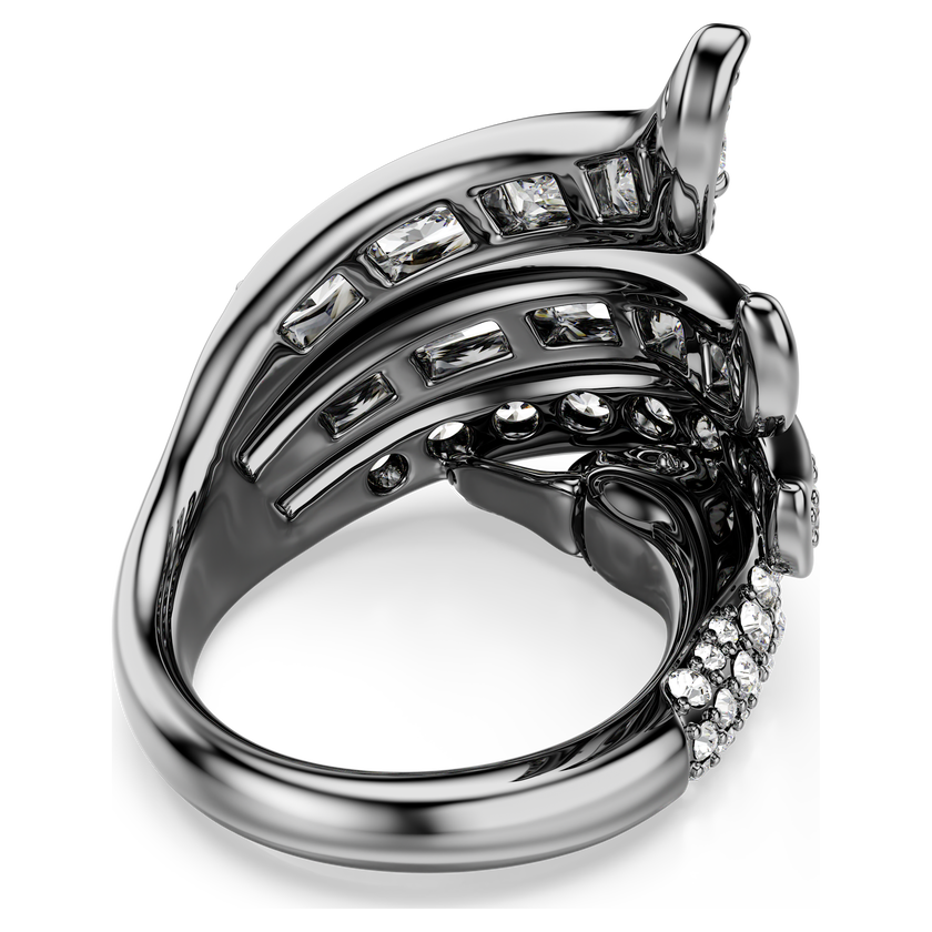 swarovski the vienna collection ring  swan  white  ruthenium plated