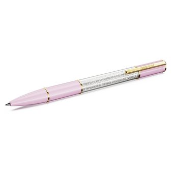 swarovski crystalline lustre ballpoint pen pink gold tone plated