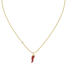Lisabel Pepper Pendant, Red, Gold-tone plated