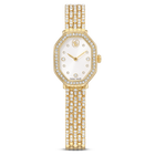 swarovski dextera octagon watch  swiss made  metal bracelet  gold tone  gold tone finish
