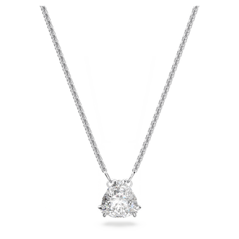 swarovski millenia pendant  trilliant cut  white  rhodium plated