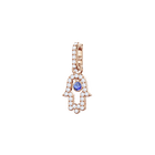 Swarovski Remix Collection Charm, Hamsa, Multi-Colored, Rose Gold Plating