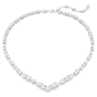 swarovski mesmera necklace mixed cuts white rhodium plated
