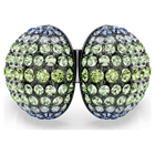 swarovski sublima cocktail ring  round cut  multicolored  ruthenium plated