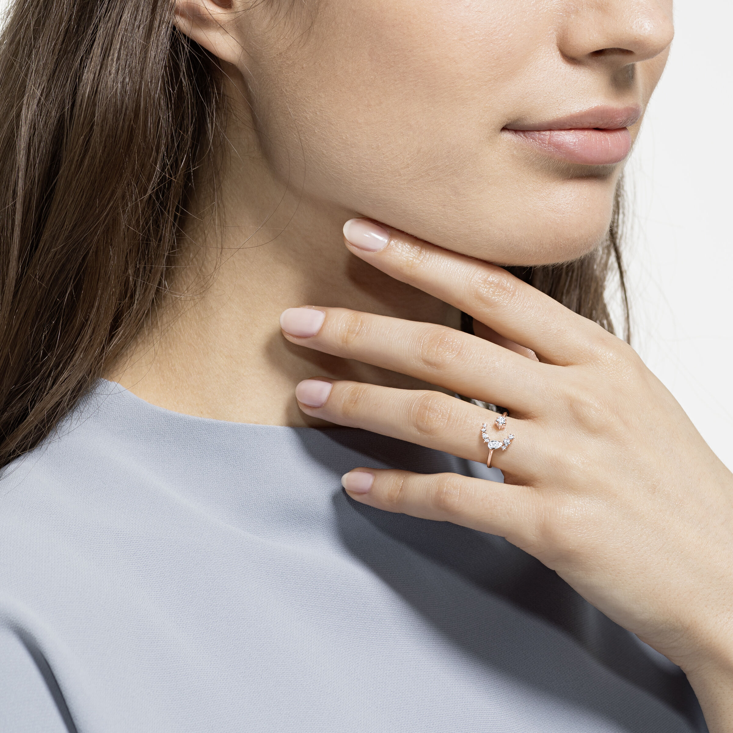 Swarovski moon and star ring on sale