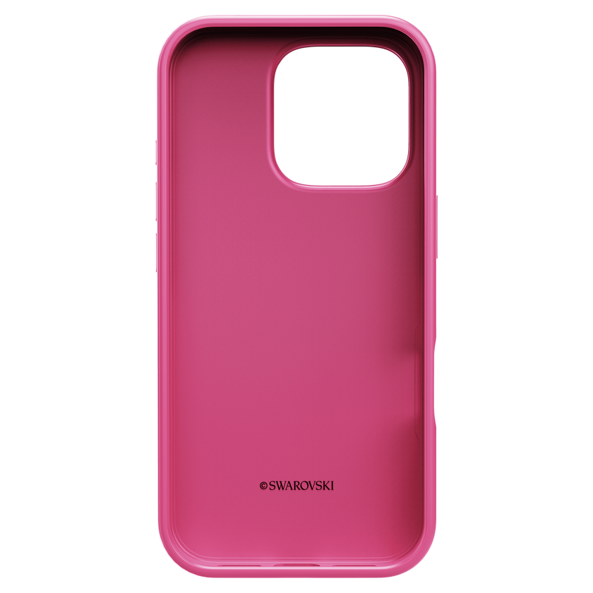 swarovski high smartphone case  crystal print motif  iphone  16 pro  pink
