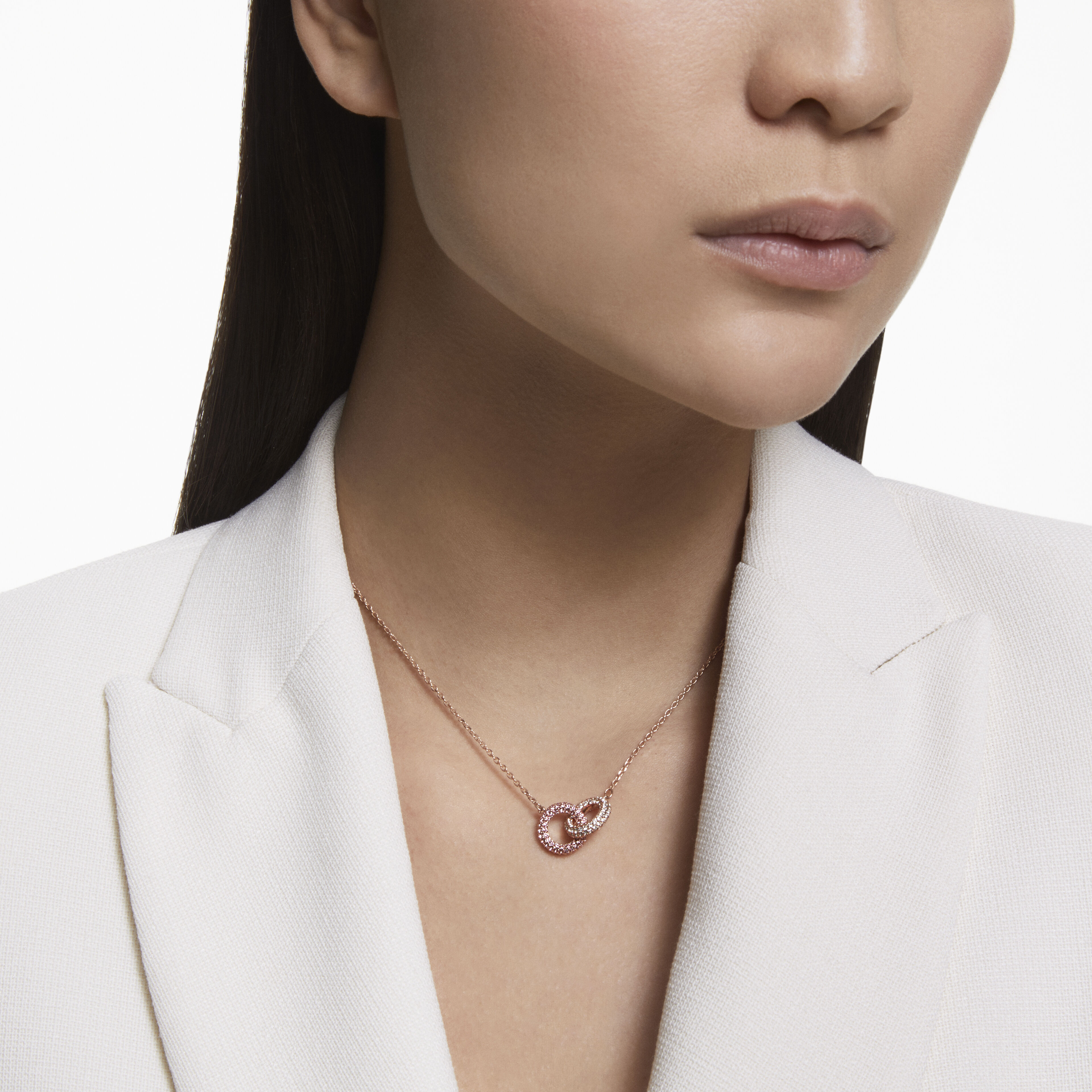 Rose gold jewellery top swarovski